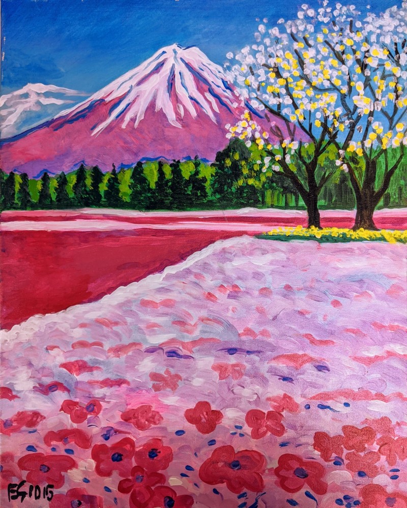 Mt. Fuji in bloom