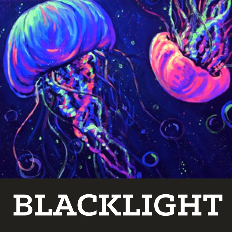 BLACKLIGHT Jellies! GLOW IN THE DARK | 7:00-9:00pm *Customer Request!