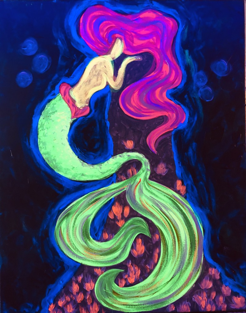 Blacklight Mermaid Passion! 