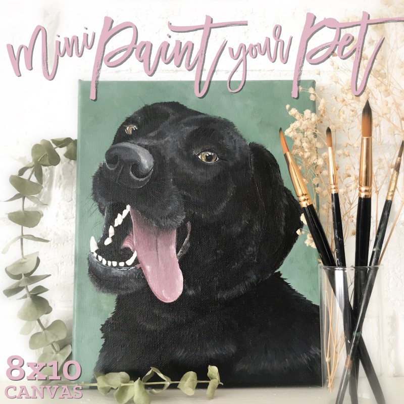 Paint Your Pet on 12x12 canvas | Reserve and send photo by June 13