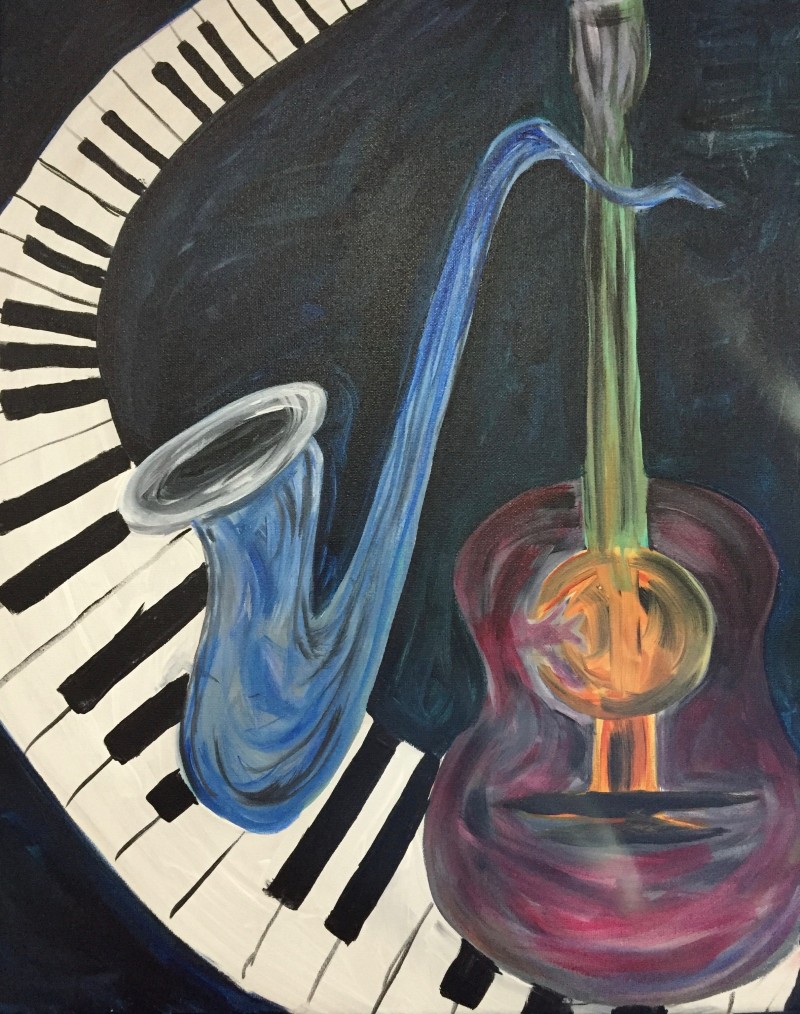 Jazz & Canvas - A Guided Paint Experience