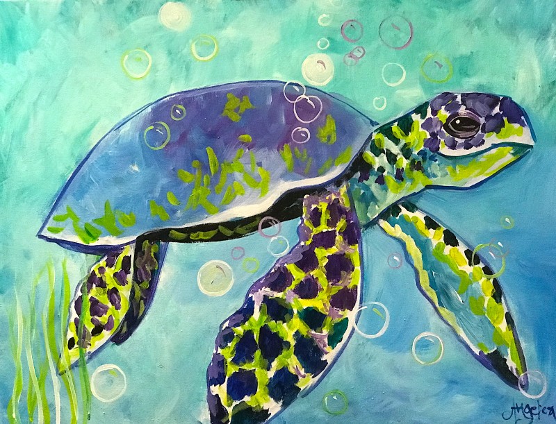 "Tropical Sea Turtle!" Adult Studio!