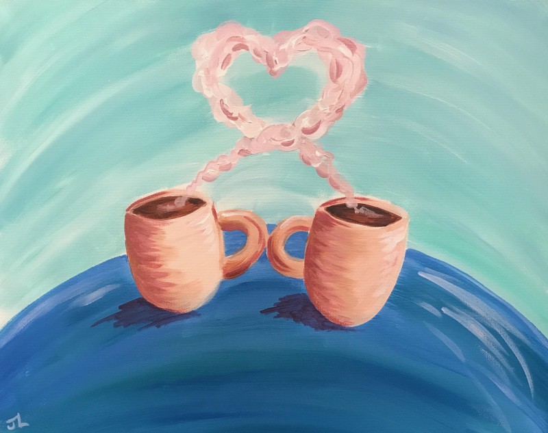Good Morning, Let's Paint: The Love of Coffee - 1 Free Coffee w/ Every Ticket Purchased!