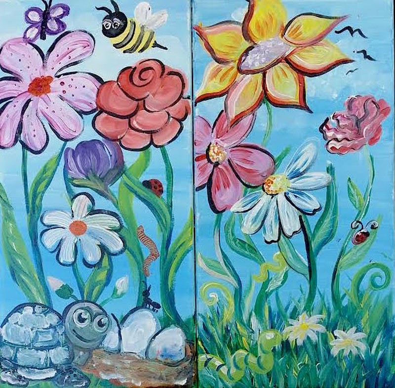 Art Buzz Kids | Mommy & Me Flower Garden