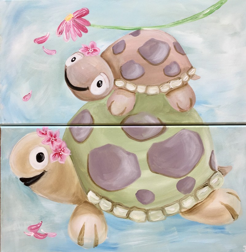 Mini & Me Turtle Daisies