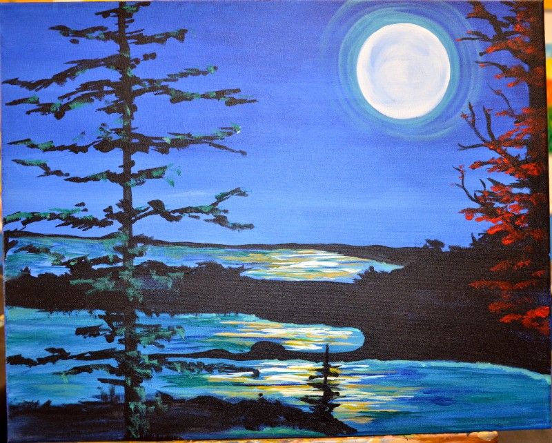 Moonlit Lake