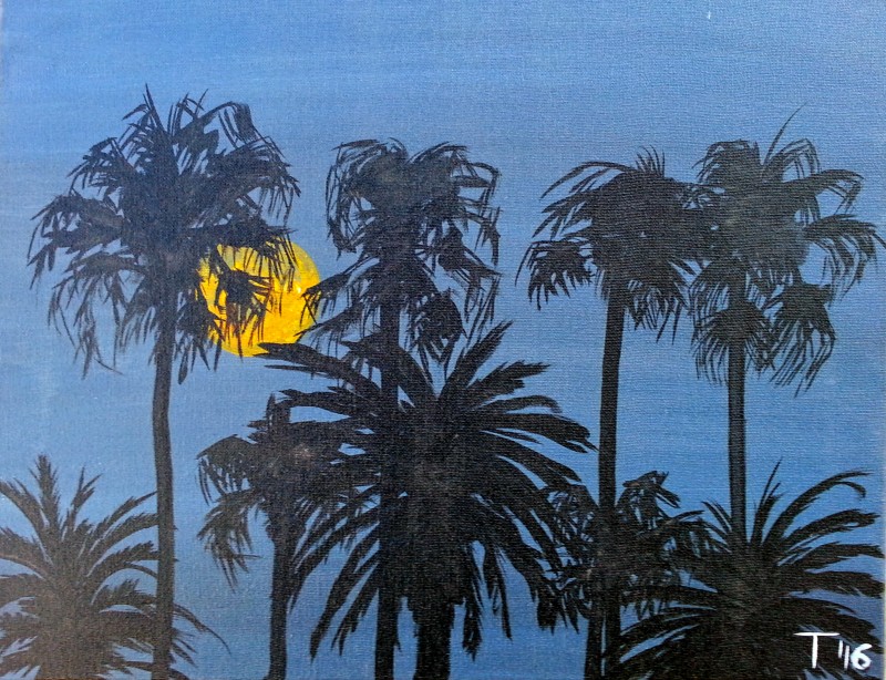 Good Morning, Let's Paint: Oceanside Full Moon - 1 Free Coffee w/ Every Ticket Purchased!