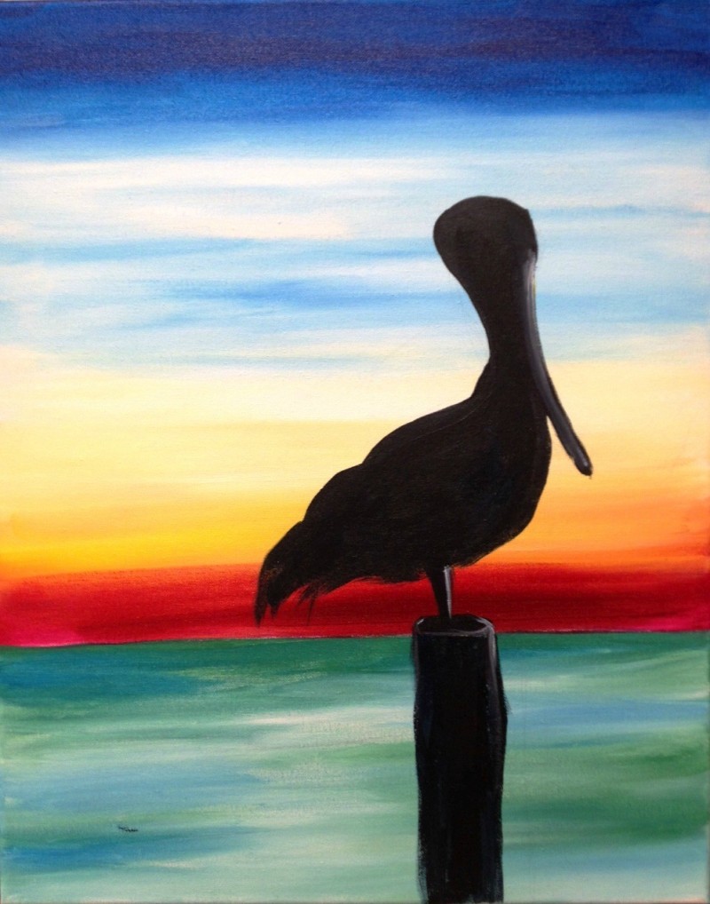 Pelican Sunset