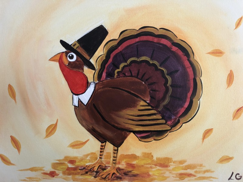 Family Paint: Pilgrim Turkey!