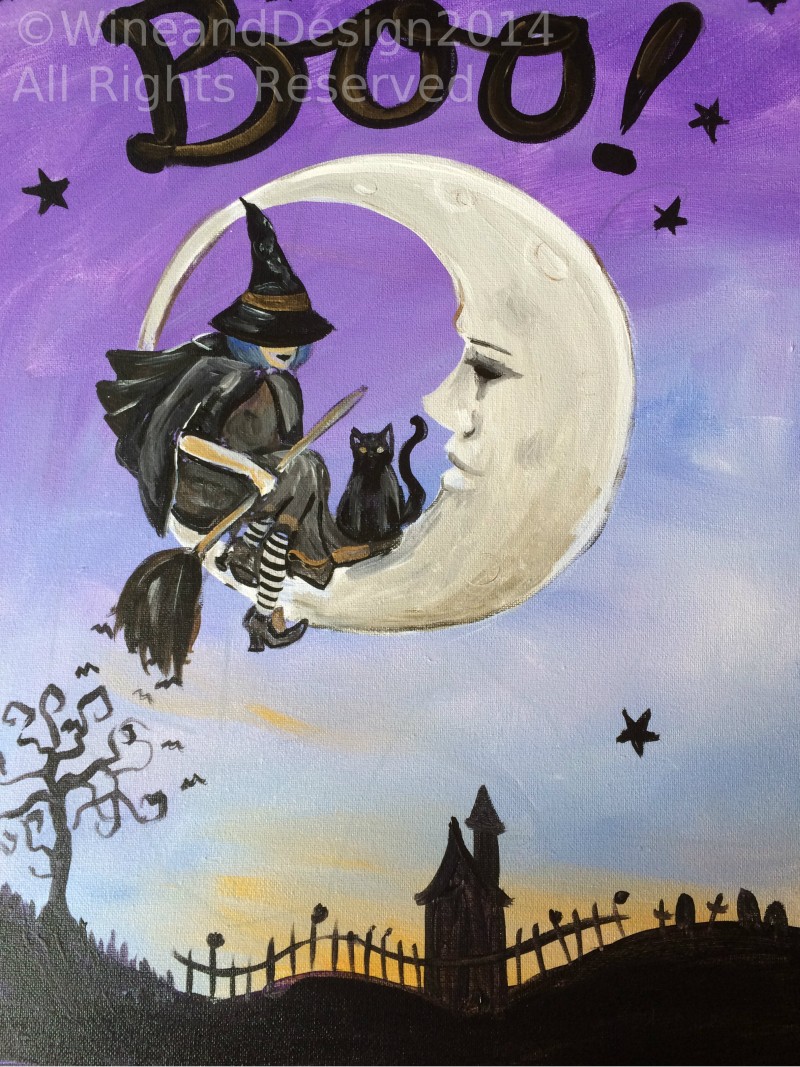 NEW Witching Hour - a step by step painting experience!