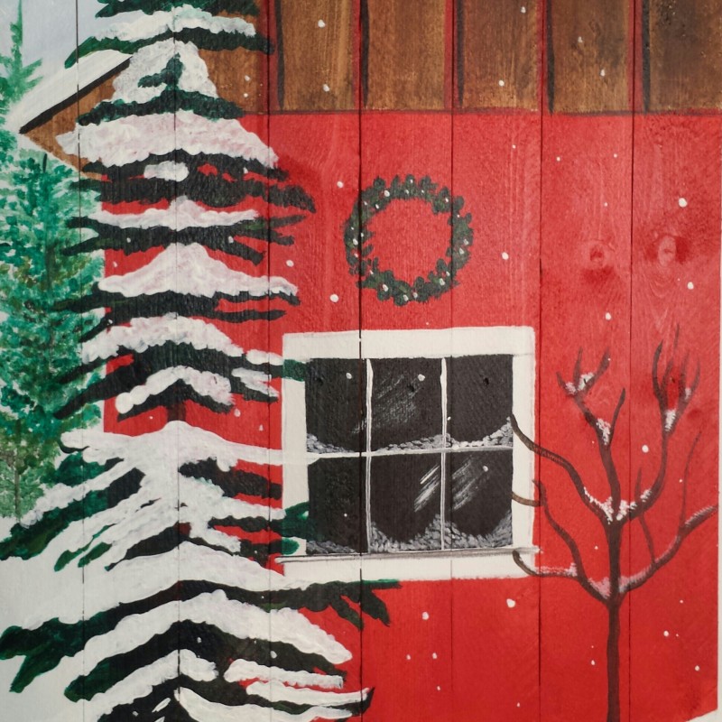 Red Barn In Snow (Kristen)