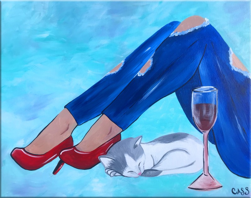 Relax There's Wine & Cats