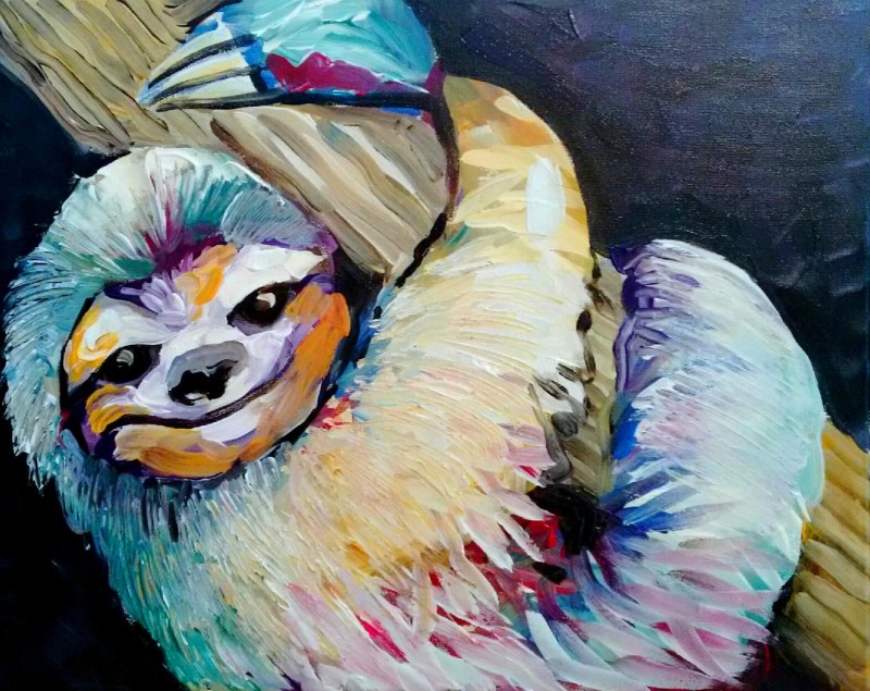 FAMILY PAINT | SAMMY THE SLOTH *AGES 5+ WELCOME*