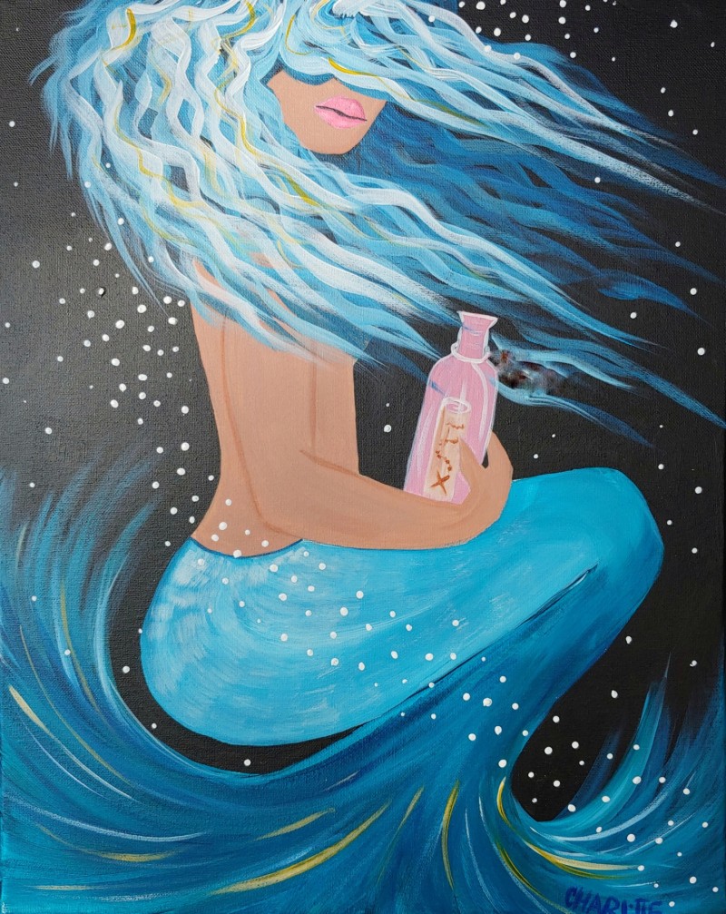 Bubbly Blue Mermaid