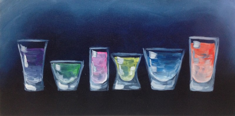 Sip & Paint Neon Shots - BYOB and Free Parking