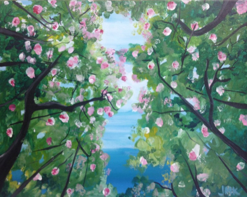 Dreaming of Spring Blooms - 16x20 Acrylic on Canvas