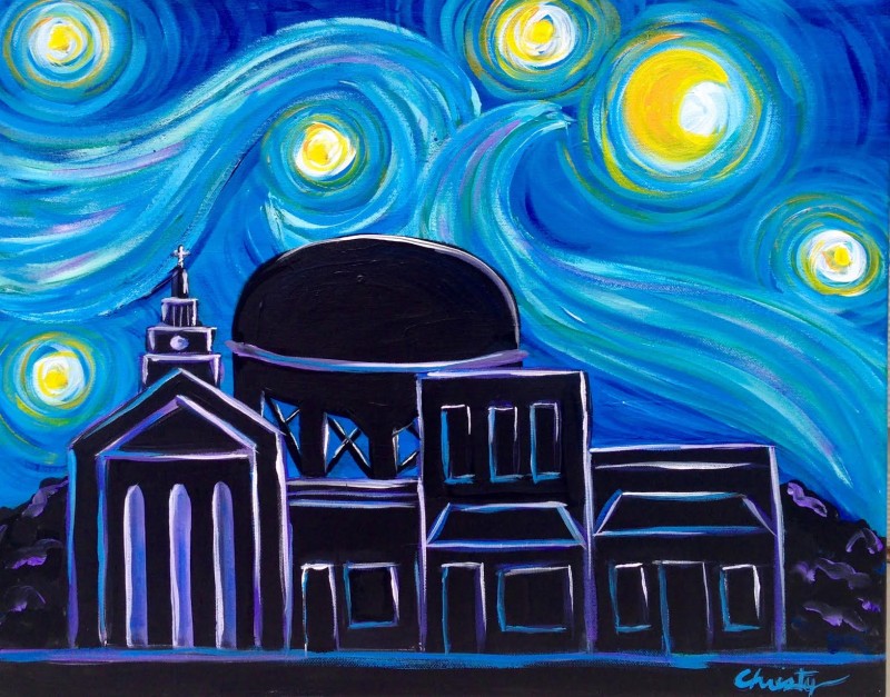 Story and Starry Night in Apex – Paint & Sip Workshop with Storytelling featuring People First Tourism! 6:00-8:00pm