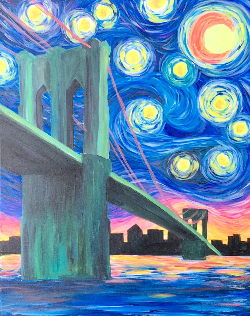 Brooklyn Bridge Starry Night
