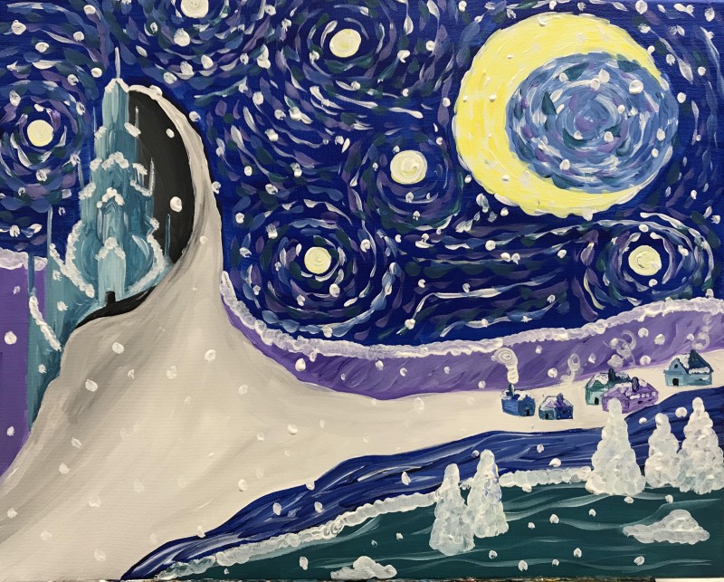 Starry Night Ice Storm