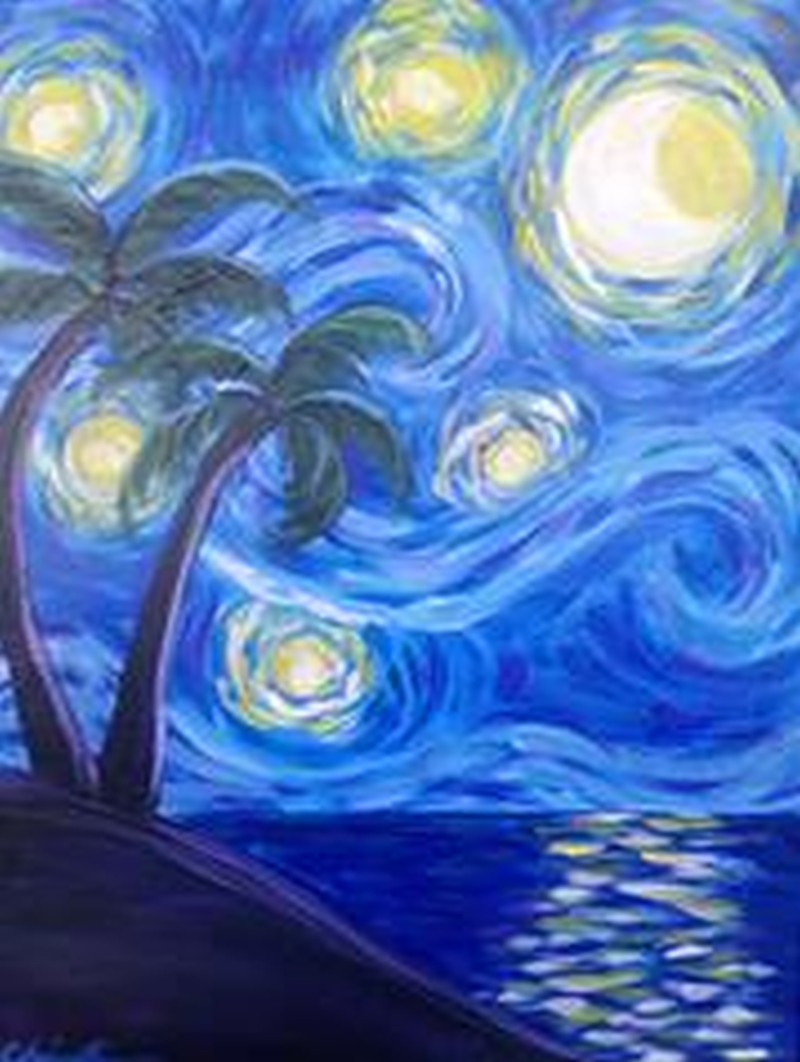 Starry Night Palm Island