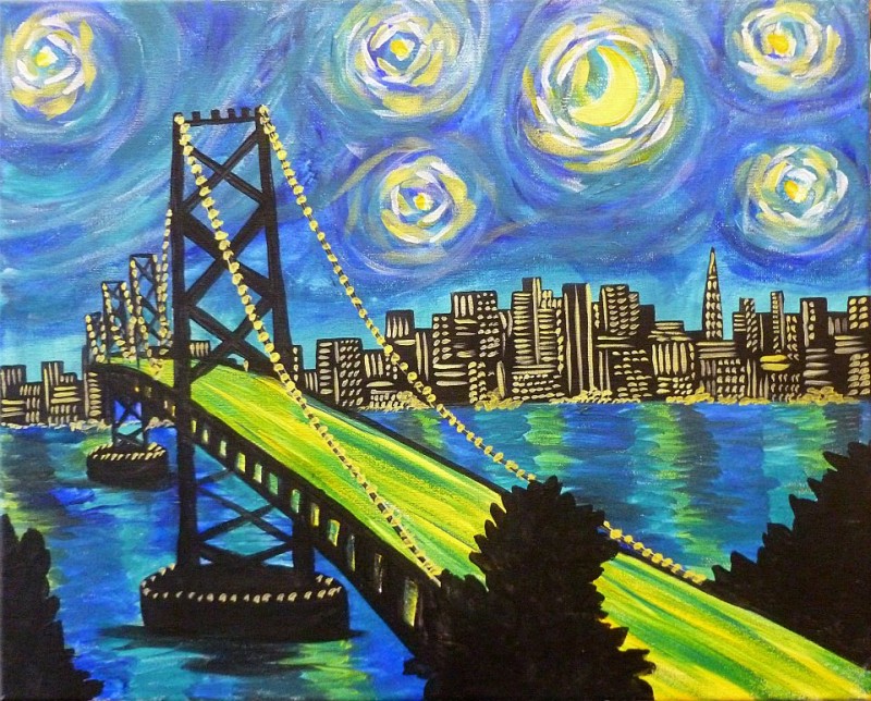 Starry Night Bay Bridge