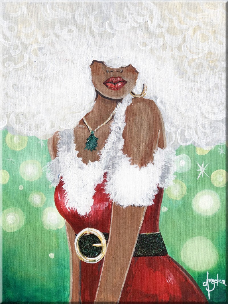 IN-STUDIO: Sultry Christmas - 16x20 acrylic on canvas
