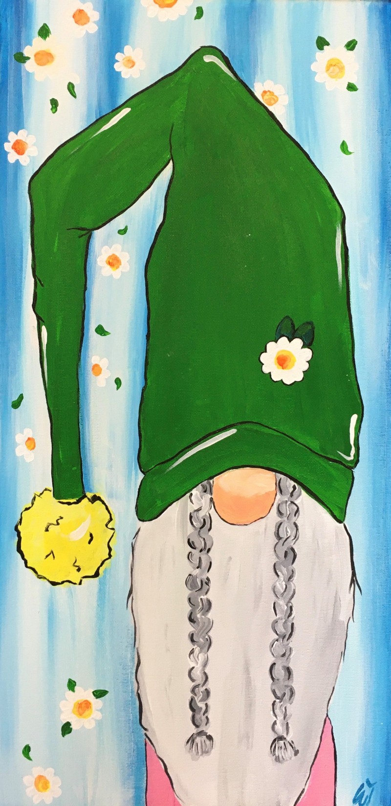 KIT: Sunflower Gnome (10"x20" canvas)