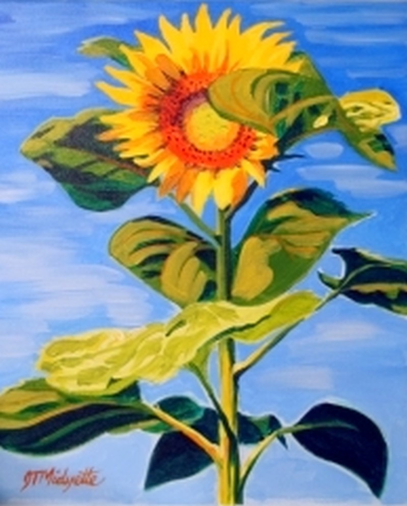 Tall Sunflower Culpeper VA Wine Design