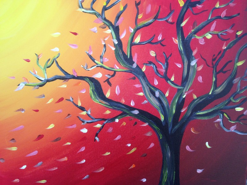 Sunny Fall Tree