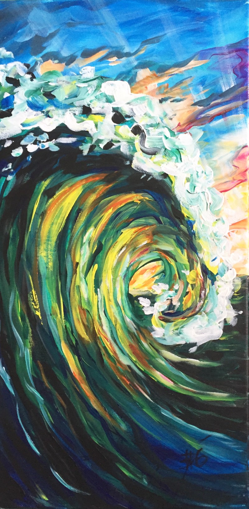Good Morning, Let's Paint: Sunrise Wave- Includes A Cup of Coffee W/ Ticket Purchase!
