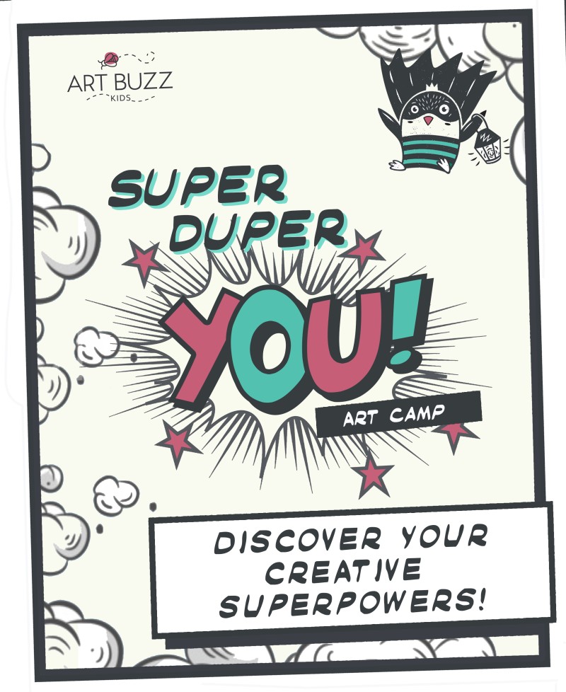 Super Duper You Art Camp July 15-19, 2024