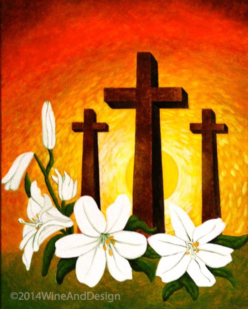 Three Wooden Crosses