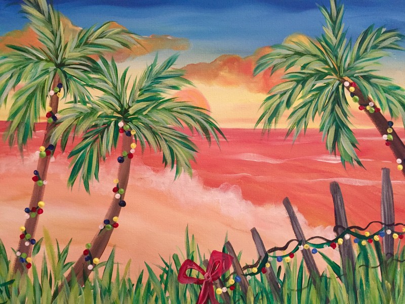 Good Morning, Let's Paint: Tiki Sunrise - 1 Free Coffee w/ Every Ticket Purchased!