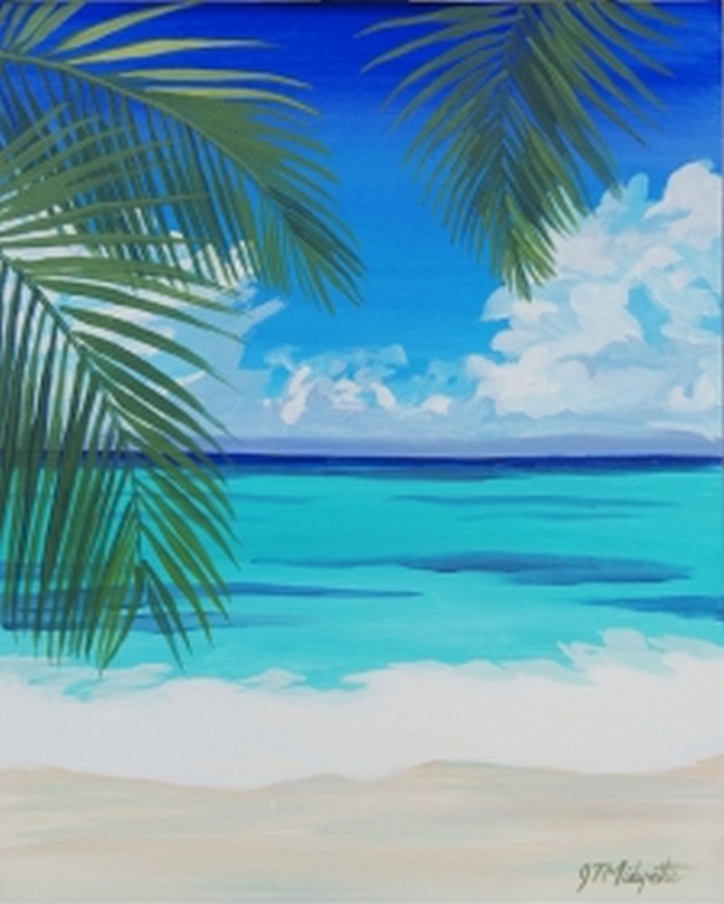 Tropical Escape - 16x20 Acrylic on Canvas
