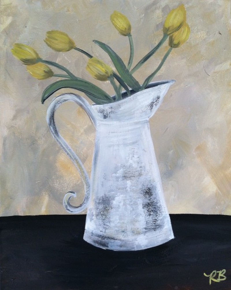 Mother's Day Celebration! "Tulips In A Country Jug!" Adult Studio!