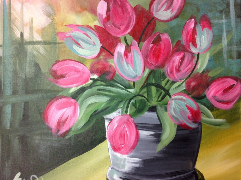 Mother's Day Event: Tulips on the Window Sill 4:30PM-6:30PM - In Studio Class!