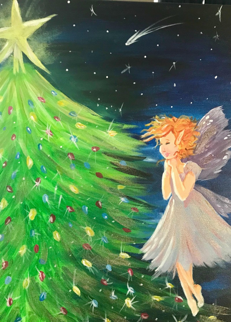 Sip & Paint Holiday Wishes - BYOB and Free Parking