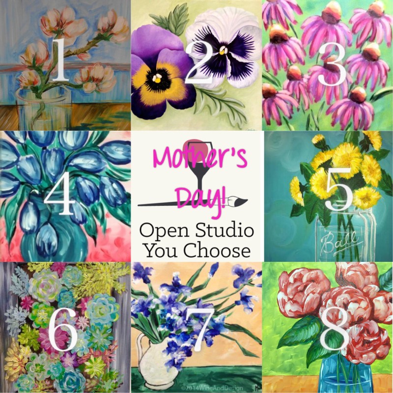 Mother's Day Weekend Open Studio! Choose any FLORAL Painting! 2:00-4:00pm