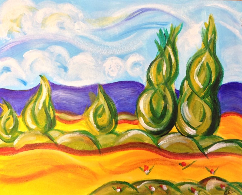 Van Gogh's Tuscan Landscape