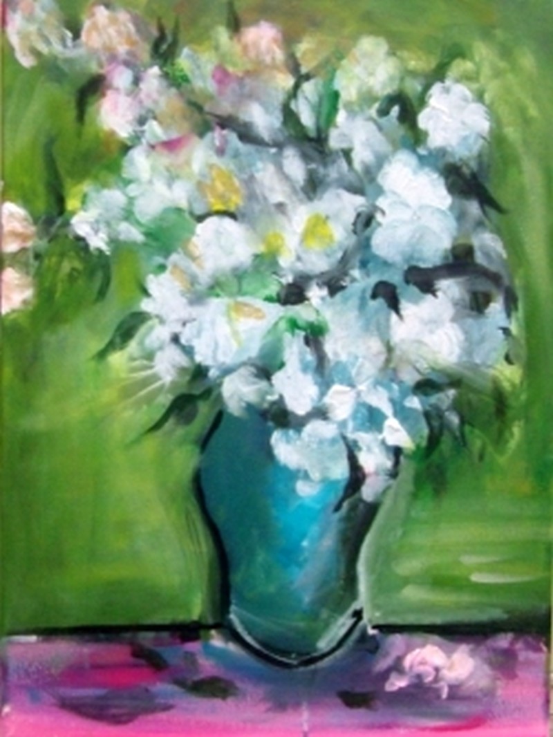 Van Gogh's White Roses