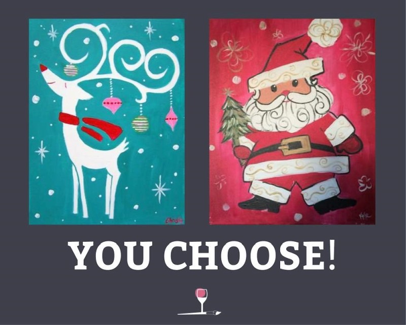 You Choose: Reindeer or Vintage Santa