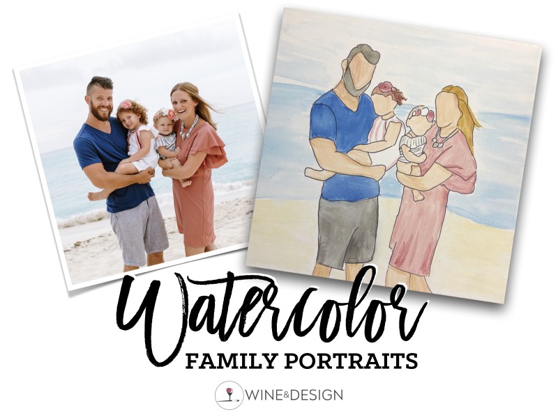 Watercolor Family Portraits | BEGINNER FRIENDLY
