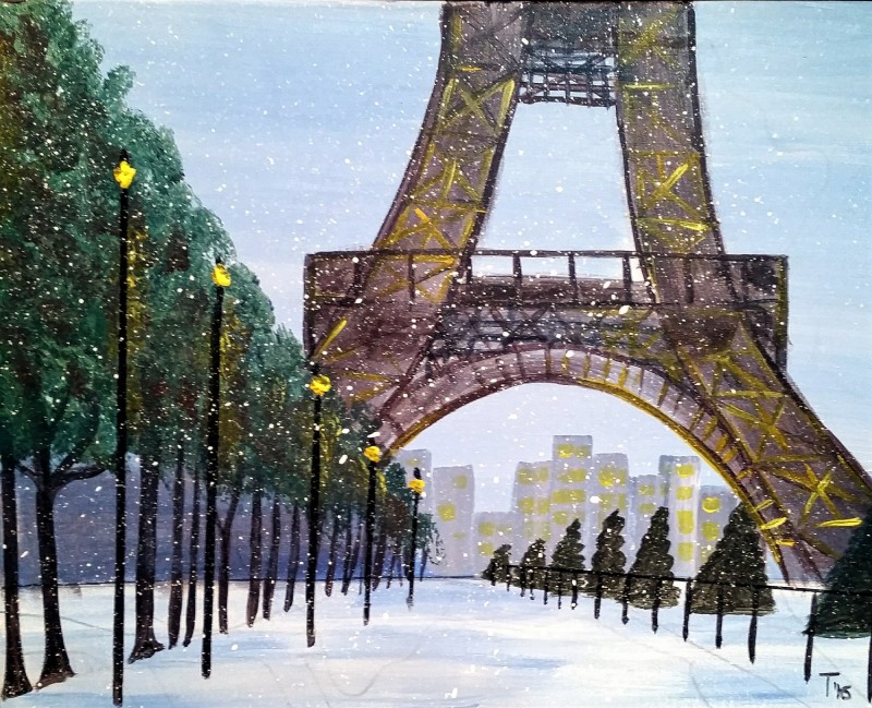 Snow in Paris