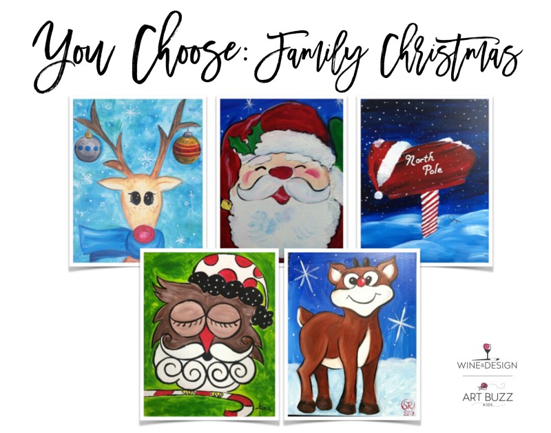 12 Seats Left! 30 Special! CHRISTMAS FAMILY PAINT 11A