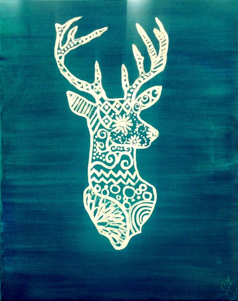 ZENTANGLE DEER