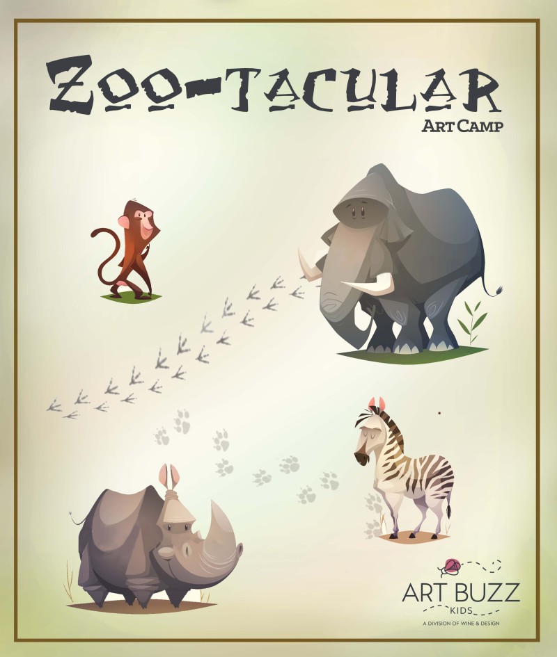 Zoo-Tacular Art Camp | Half Day Monday - Friday 9:00 am to 1:00 pm | $100 Deposit at Registration is Required 