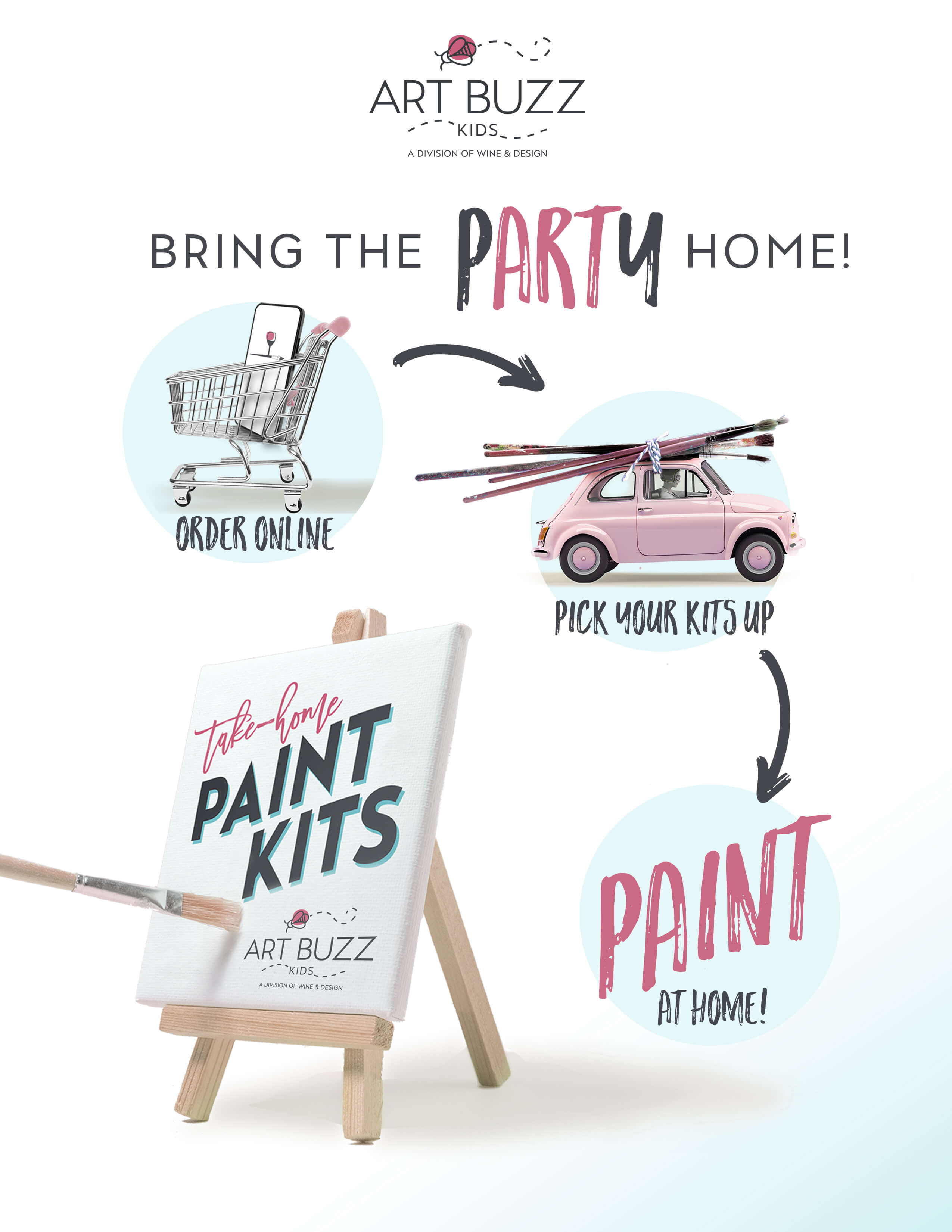 Paint-at-Home Kits - Studio Vino Paint & Sip