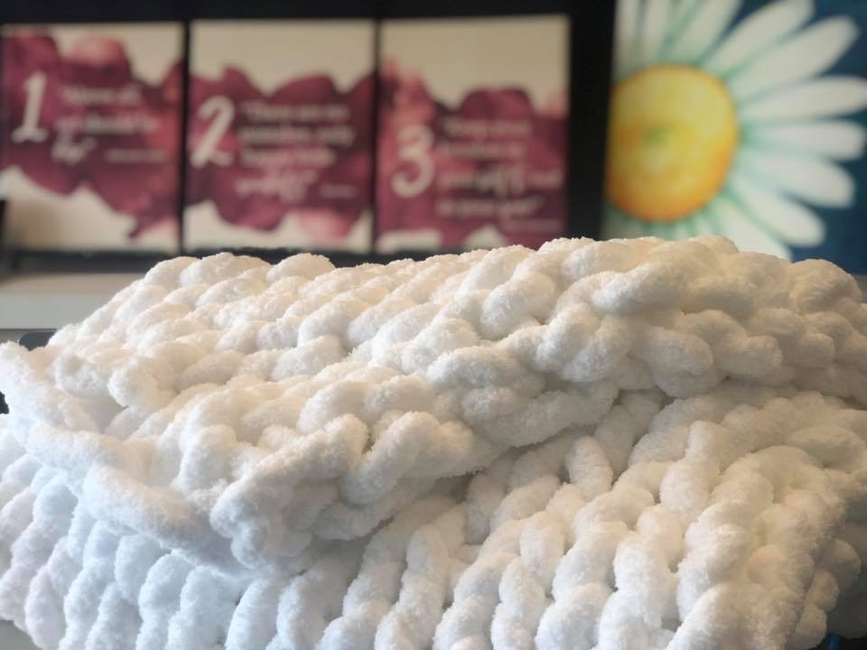 Completed Chunky Blanket 