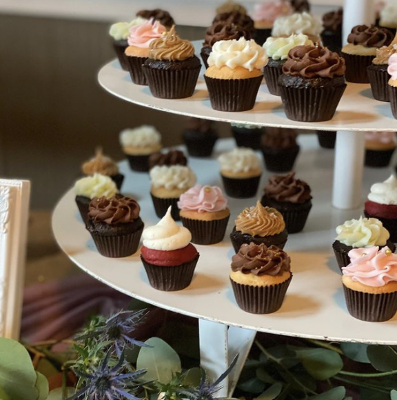 One Dozen Variety Fresh Baked Mini Cupcakes