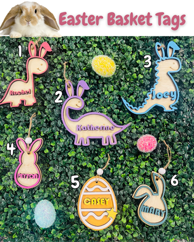 NEW - Custom Easter Basket Tags